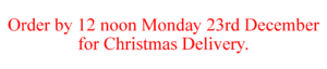 Christmas Delivery Wording banner - Trees Direct
